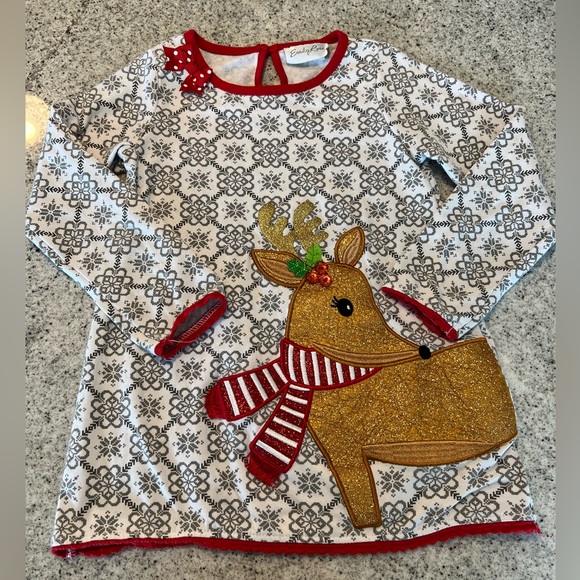 Christmas Reindeer Dress - Picture 1 of 6